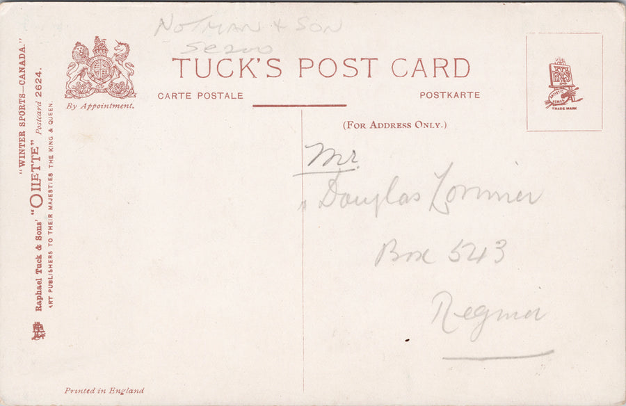 Ice Hockey Canada William Notman & Sons Tuck Postcard S5