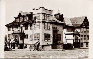 Prince Rupert BC General Hospital Button #612 RPPC Postcard S5