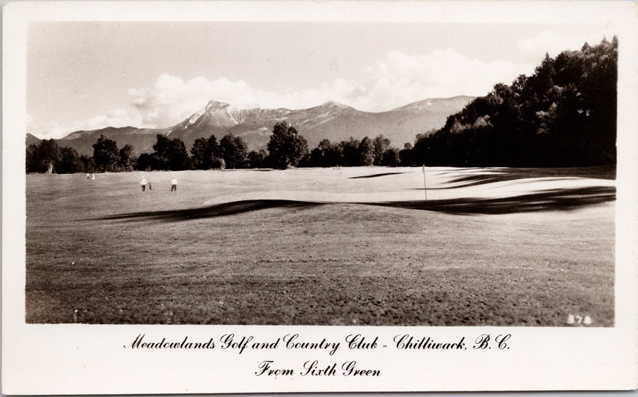 Chilliwack BC Meadowlands Golf and Country Postcard