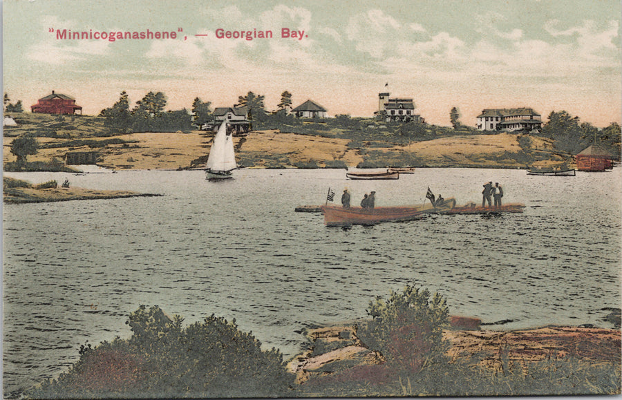 Minnicoganashene Georgian Bay Ontario Postcard