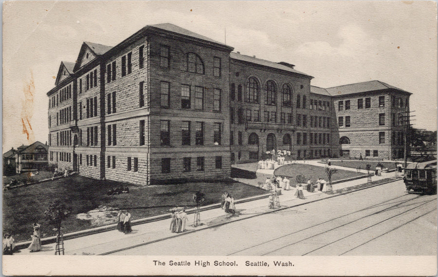 Seattle High School Seattle WA Postcard