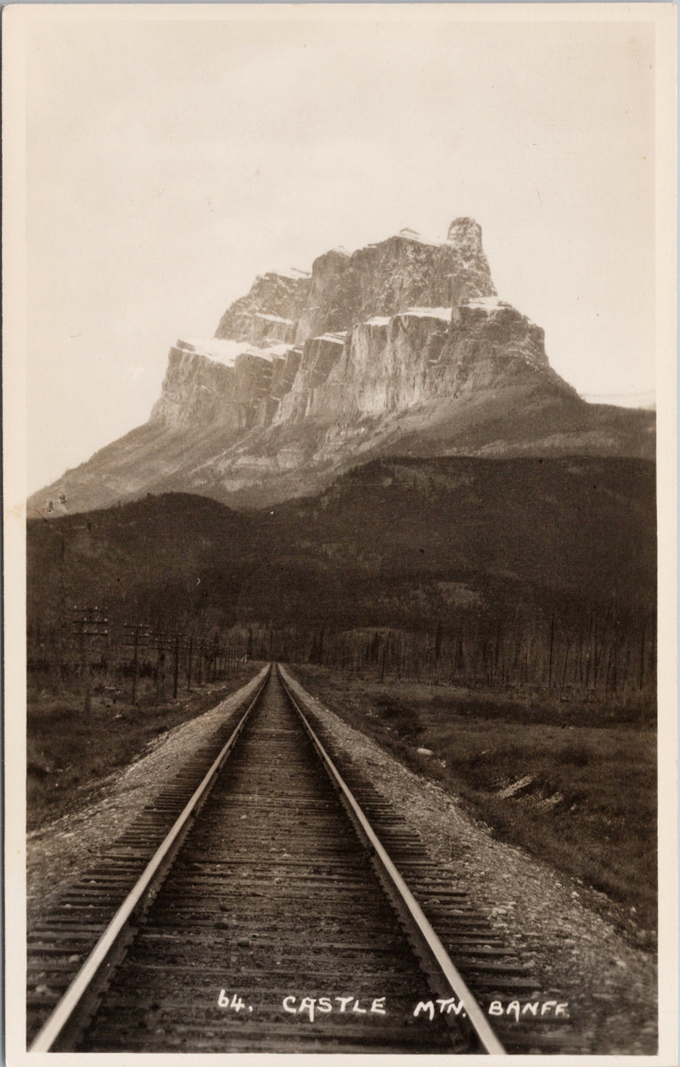 Byron Harmon #64 Castle Mountain Banff Alberta Postcard