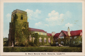 St. Mary's Memorial Church Walkerville ON Ontario PECO Postcard 