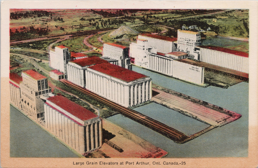 Grain Elevators Port Arthur Ontario Postcard