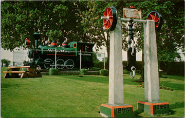 Piper Park Nanaimo BC Wellington Coal Train Vancouver Island Postcard