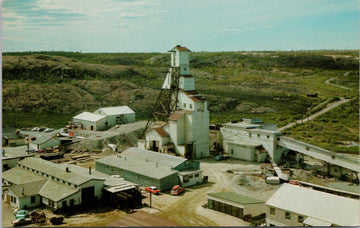Yellowknife NWT C Shaft Giant Mines Gold Mining Northwest Territories Postcard 