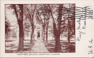 Greenville IL Greenville College postcard