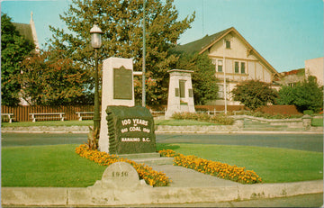 Coal Monument Nanaimo BC Vancouver Island Postcard 