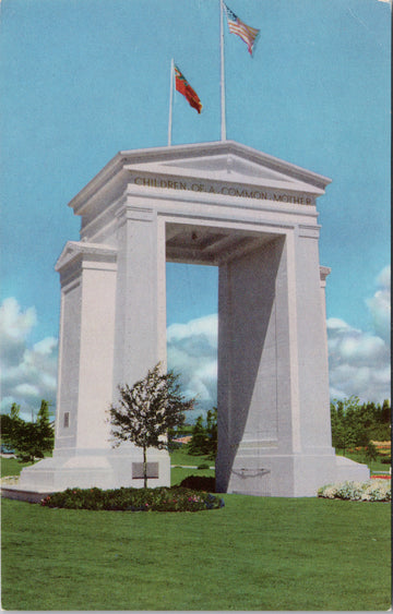 Blaine WA Peace Arch Postcard 