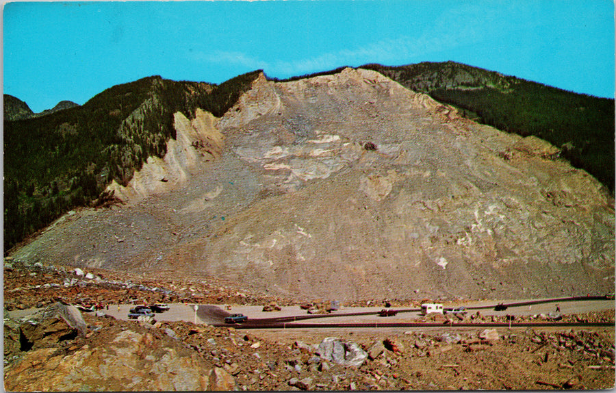 Hope BC Hope Princeton Highway Landslide Unused Vintage Postcard 