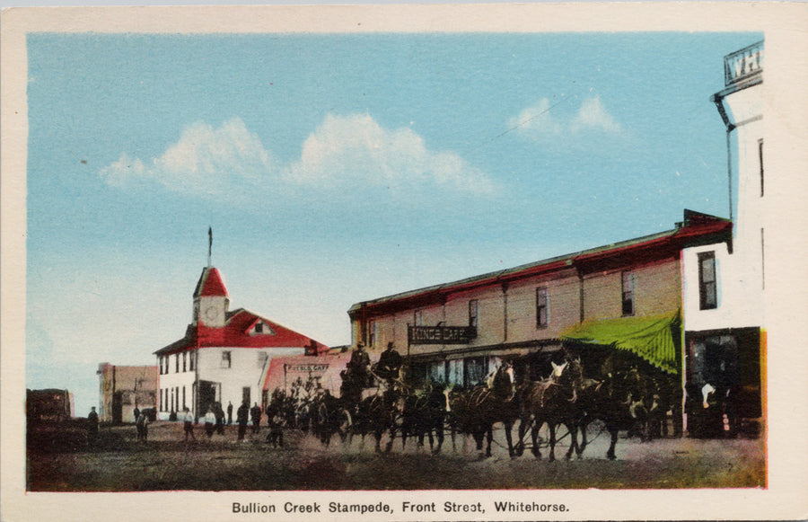 Bullion Creek Stampede Front Street Whitehorse Yukon YT Unused PECO Postcard