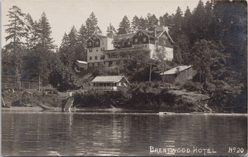 Brentwood Bay BC Brentwood Hotel Postcard 