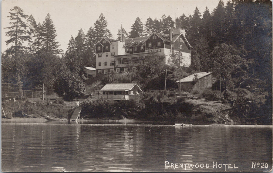 Brentwood Bay BC Brentwood Hotel Postcard 