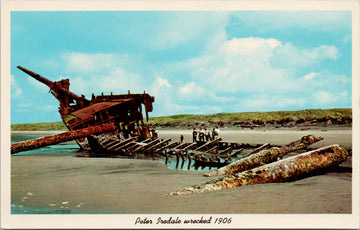 Peter Iredale Shipwreck of 1906 Oregon Coast Postcard 