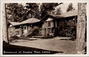 Jasper Park Lodge Alberta AB Bungalows Unused Harry Rowed Postcard 