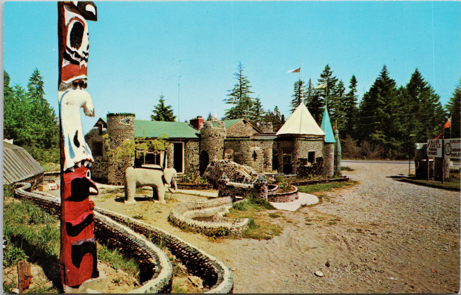 George's Glass Castle Duncan BC Postcard