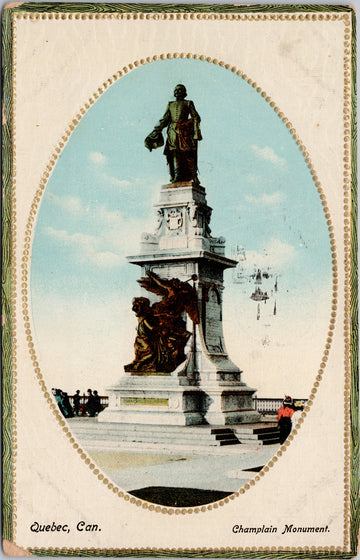 Champlain Monument Quebec Postcard