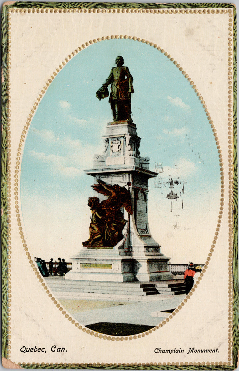 Champlain Monument Quebec Postcard