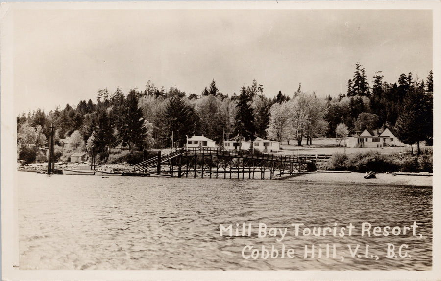 Cobble Hill BC Mill Bay Tourist Resort Vancouver Island Postcard 