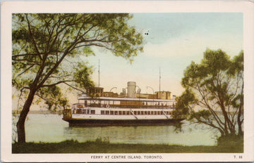 Toronto Ontario Ferry at Centre Island Postcard