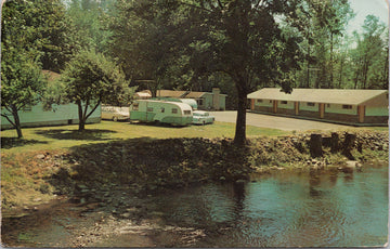 Monroe WA Monroe Motel Trailer Postcard