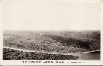 Fort McMurray Alberta AB Aerial View Postcard 