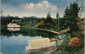 Soto Landing at Lesser Slave River Alberta Postcard 