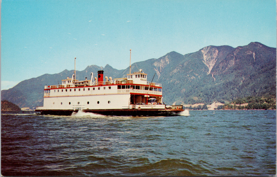 MV 'Bainbridge' Ferry Howe Sound BC Postcard