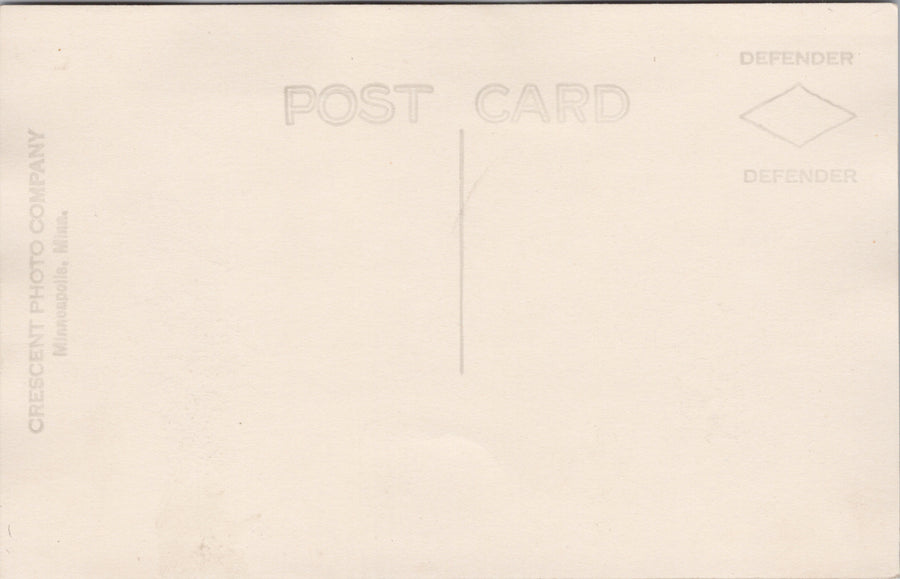 Post Office Valley City ND North Dakota Crescent Photo RPPC Postcard S6