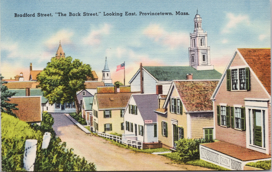 Provincetown MA Bradford Street The Back Street Postcard 