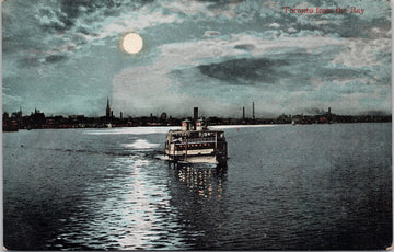 Toronto Ontario from The Bay Steamer Postcard 