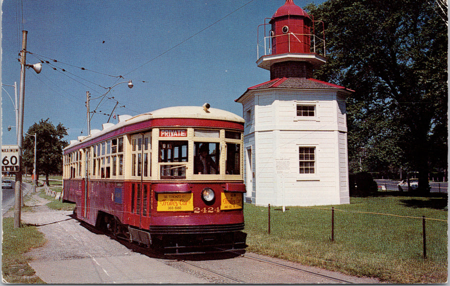 Toronto ON Trolley Car Peter Witt 2424 Transit Commission Ontario Postcard 