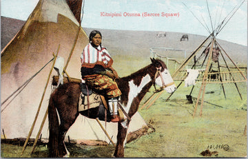 Kitsipimi Otunna Sarcee First Nations Woman Postcard 