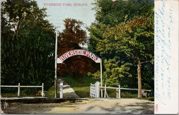 Guelph Ontario Riverside Park c1908 A.L. Merrill Postcard 