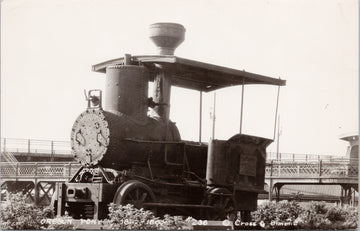 Oregon Pony OR Locomotive Train Unused Cross & Dimmitt Real Photo Postcard 