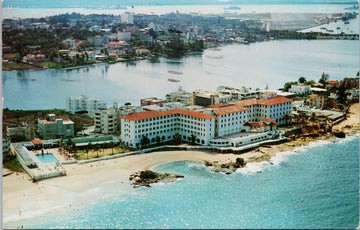 Condado Beach Hotel San Juan Puerto Rico 1950s Postcard 
