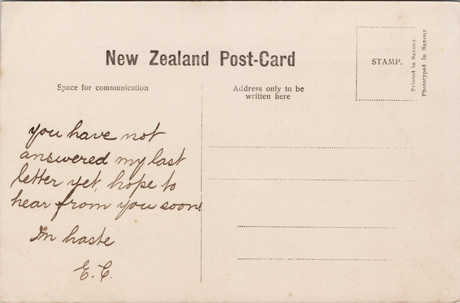 Auckland Harbour NZ New Zealand Postcard S7 *as is