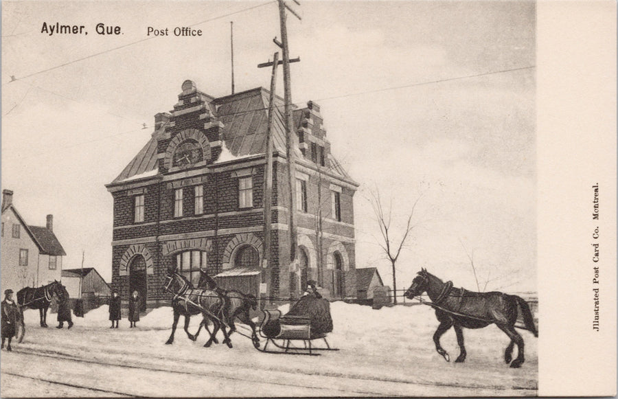 Aylmer Quebec Post Office Postcard 