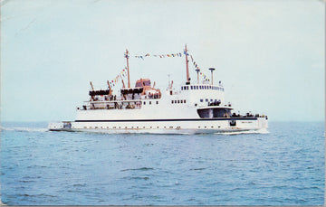 Ferry 'Trans-St-Laurent' Boat Ship Quebec QC Postcard