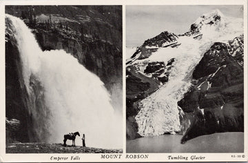 Mount Robson BC Emperor Falls Tumbling Glacier Harry Rowed Postcard 