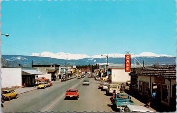 Smithers BC Street Scene Cafe Unused Postcard 