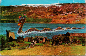 Loch Ness Monster Castle Urquhart Postcard