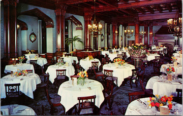 Victoria BC Empress Hotel Dining Room Postcard 