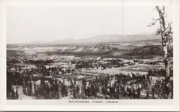 Whitehorse Yukon YT Birdseye Real Photo Postcard 