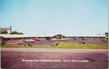 Fairlane Motel Perrysburg OHPostcard 