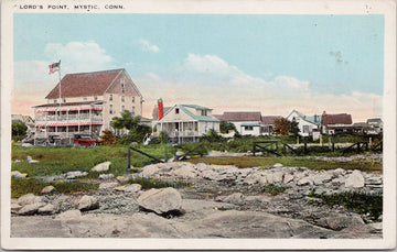 Lord's Point Mystic CT Connecticut c1926 Postcard