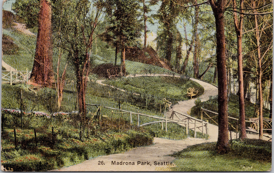 Seattle Washington Madrona Park Postcard