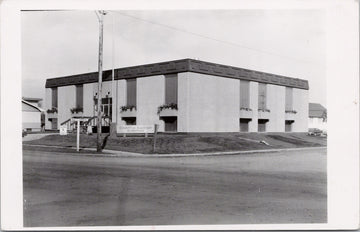 Sedgewick Alberta County of Flagstaff Building Real Photo Postcard 