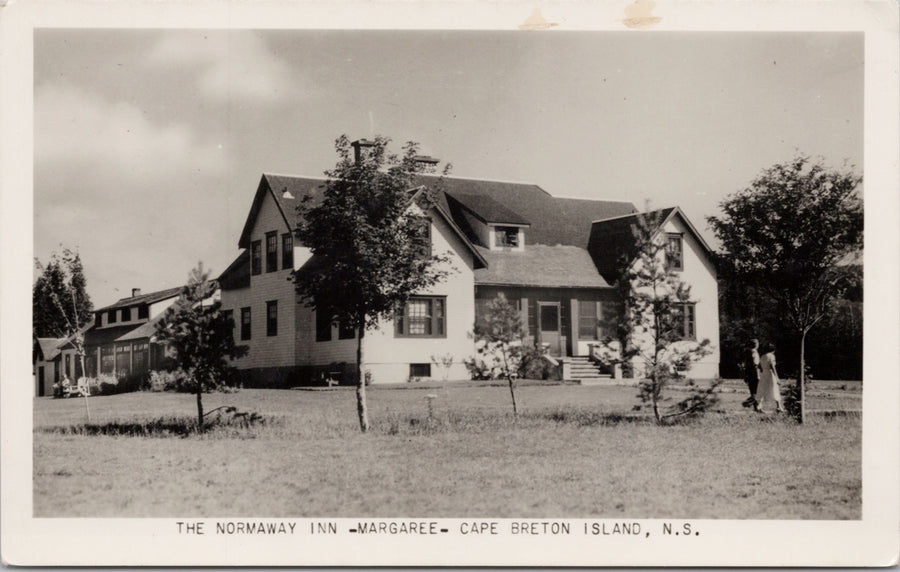 The Normaway Inn Margaree Cape Breton Nova Scotia NS Airmaps RPPC Postcard 