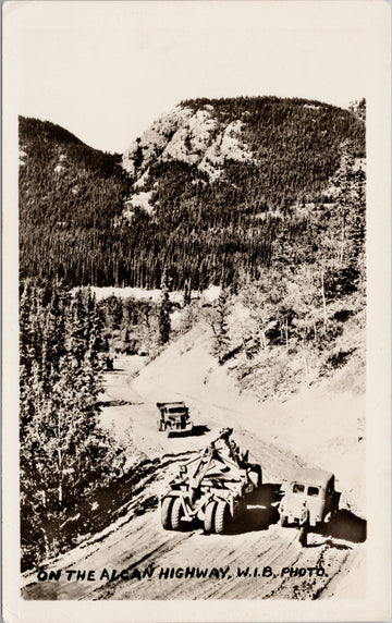 On the Alcan Highway Alaska Highway Arthur Lane WIB RPPC Postcard 